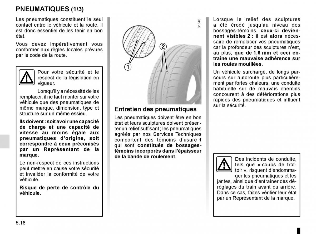 Renault Master III 3 manuel du proprietaire / page 226