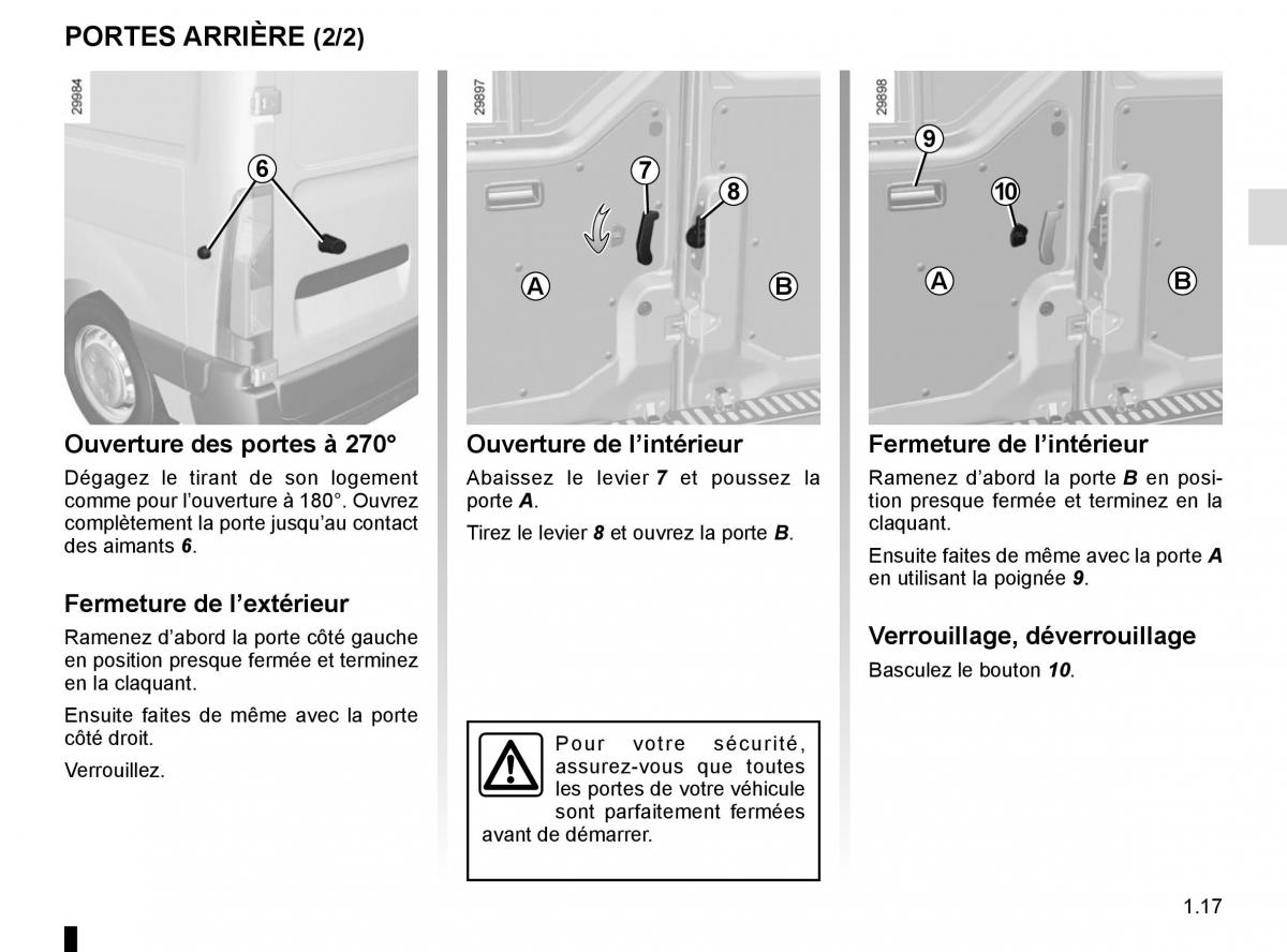 Renault Master III 3 manuel du proprietaire / page 23