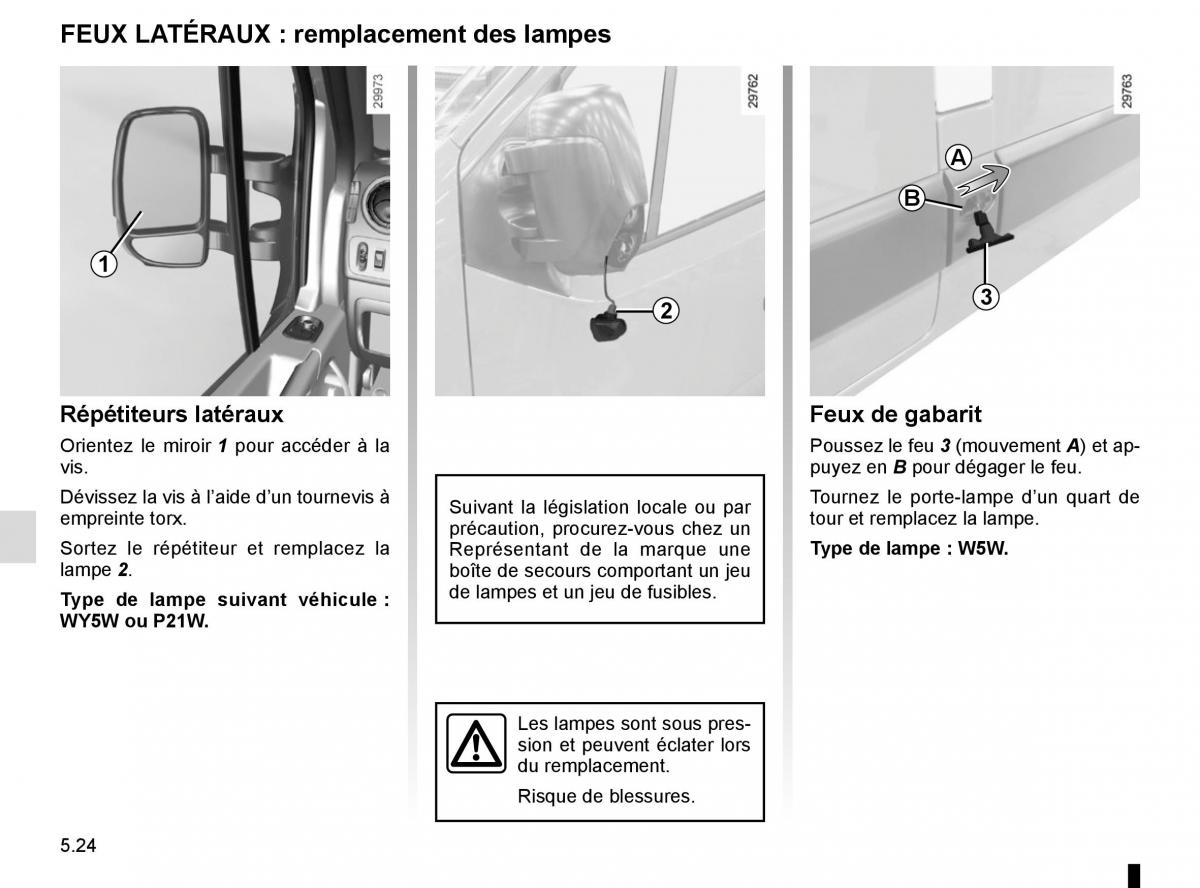 Renault Master III 3 manuel du proprietaire / page 232