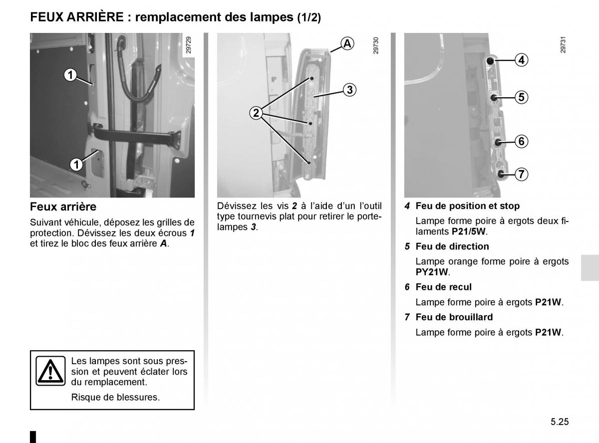 Renault Master III 3 manuel du proprietaire / page 233