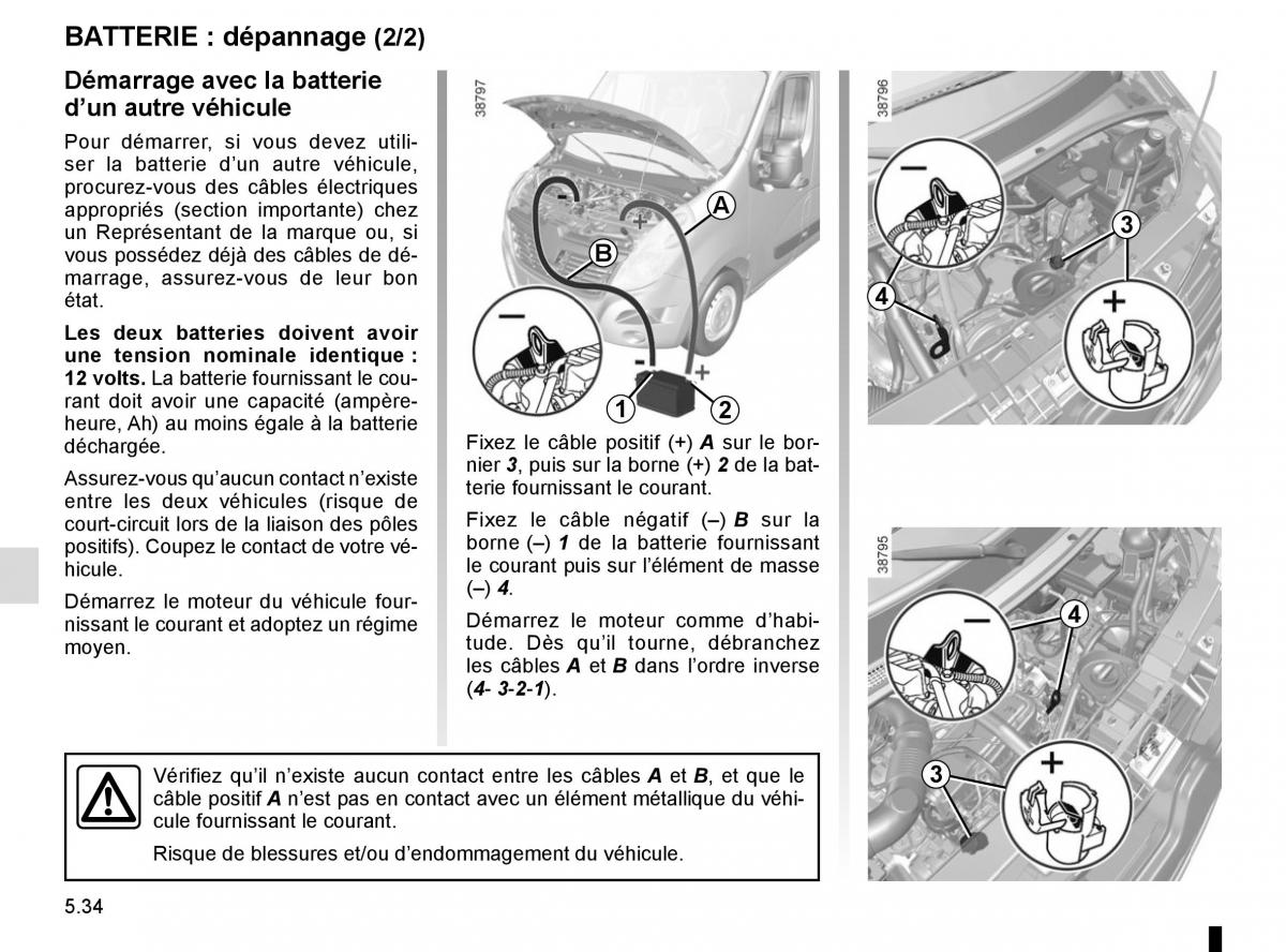 Renault Master III 3 manuel du proprietaire / page 242