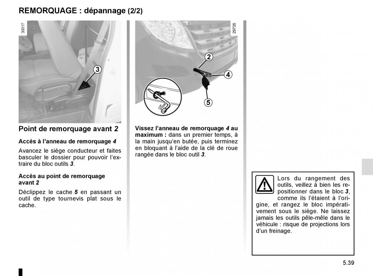 Renault Master III 3 manuel du proprietaire / page 247