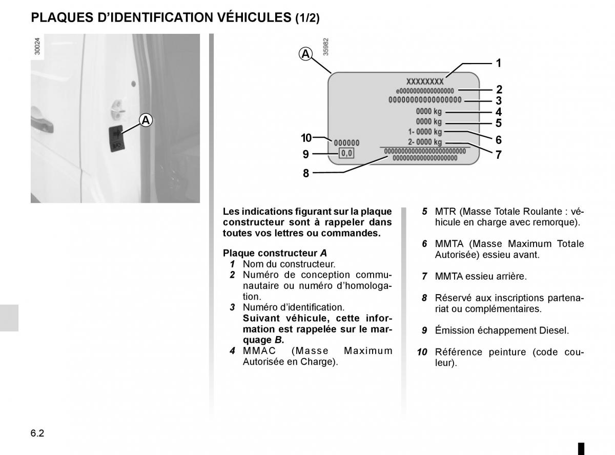 Renault Master III 3 manuel du proprietaire / page 256