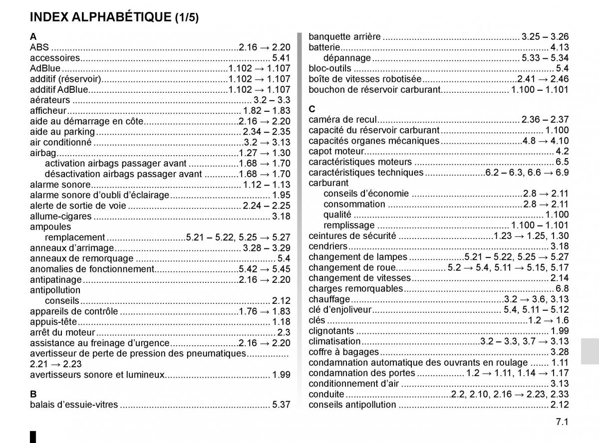 Renault Master III 3 manuel du proprietaire / page 277