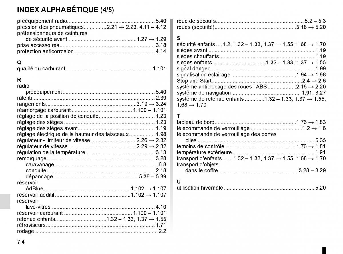 Renault Master III 3 manuel du proprietaire / page 280