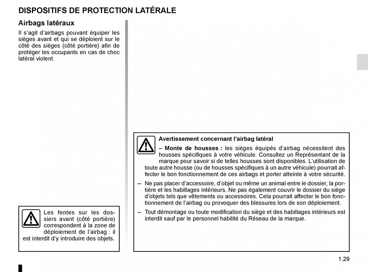 Renault Master III 3 manuel du proprietaire / page 35