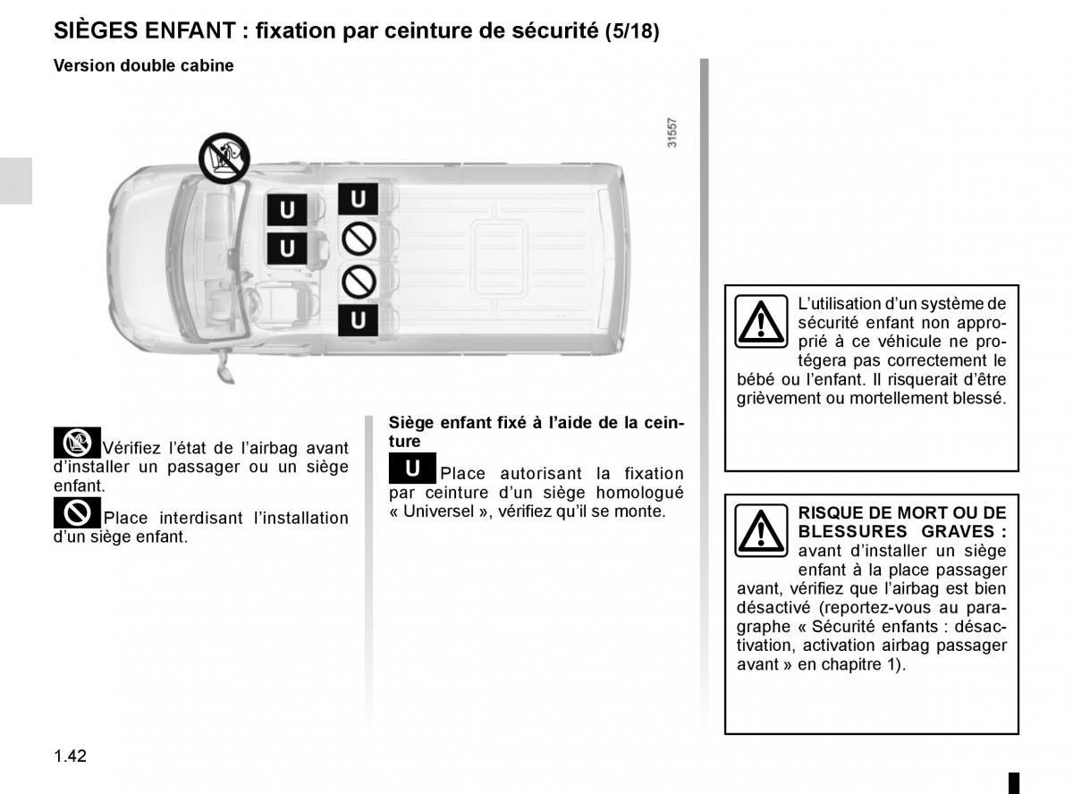 Renault Master III 3 manuel du proprietaire / page 48