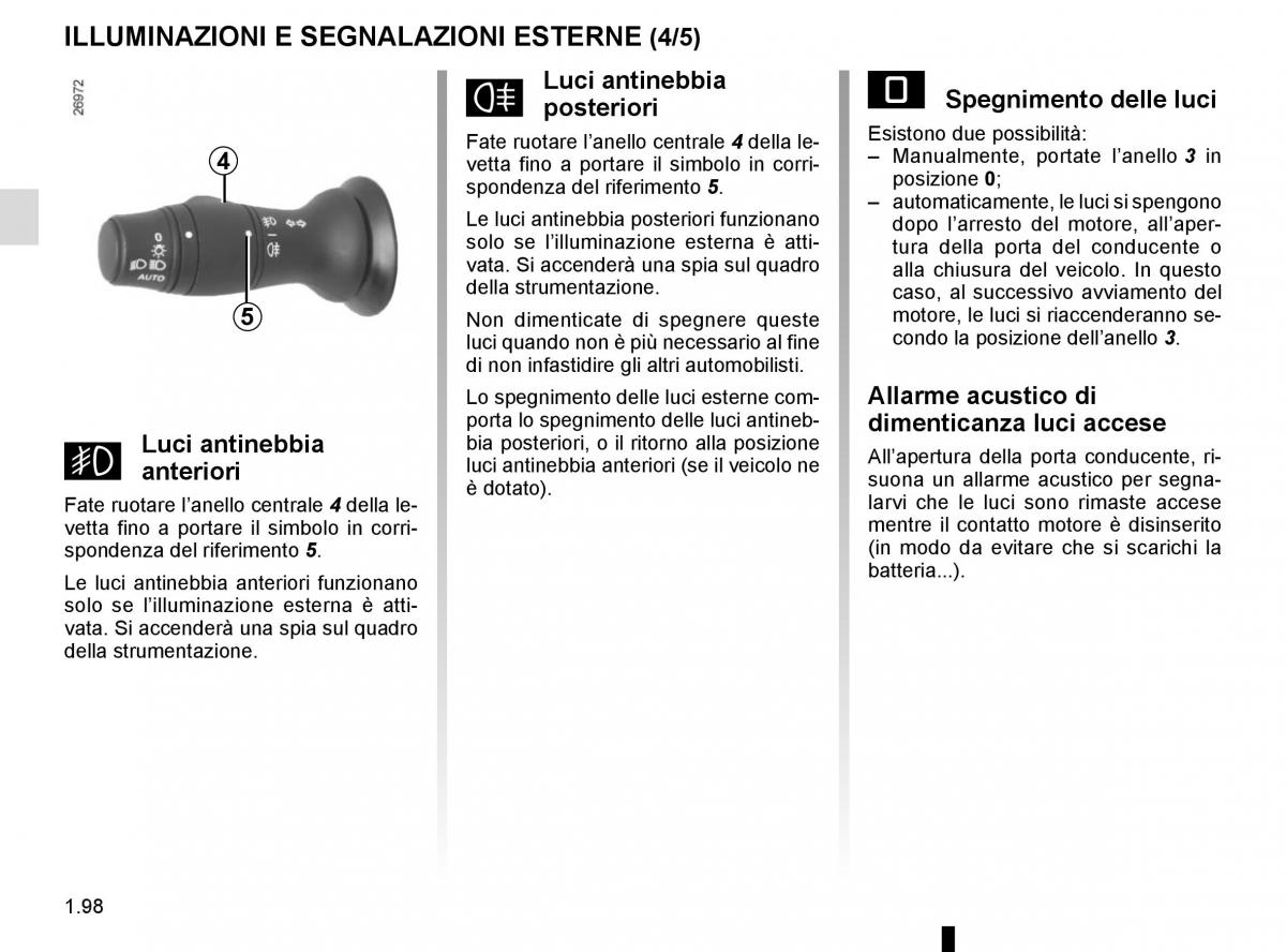 Renault Master III 3 manuale del proprietario / page 104