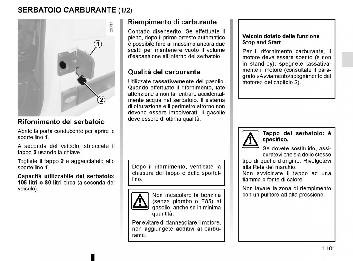 Renault Master III 3 manuale del proprietario / page 107