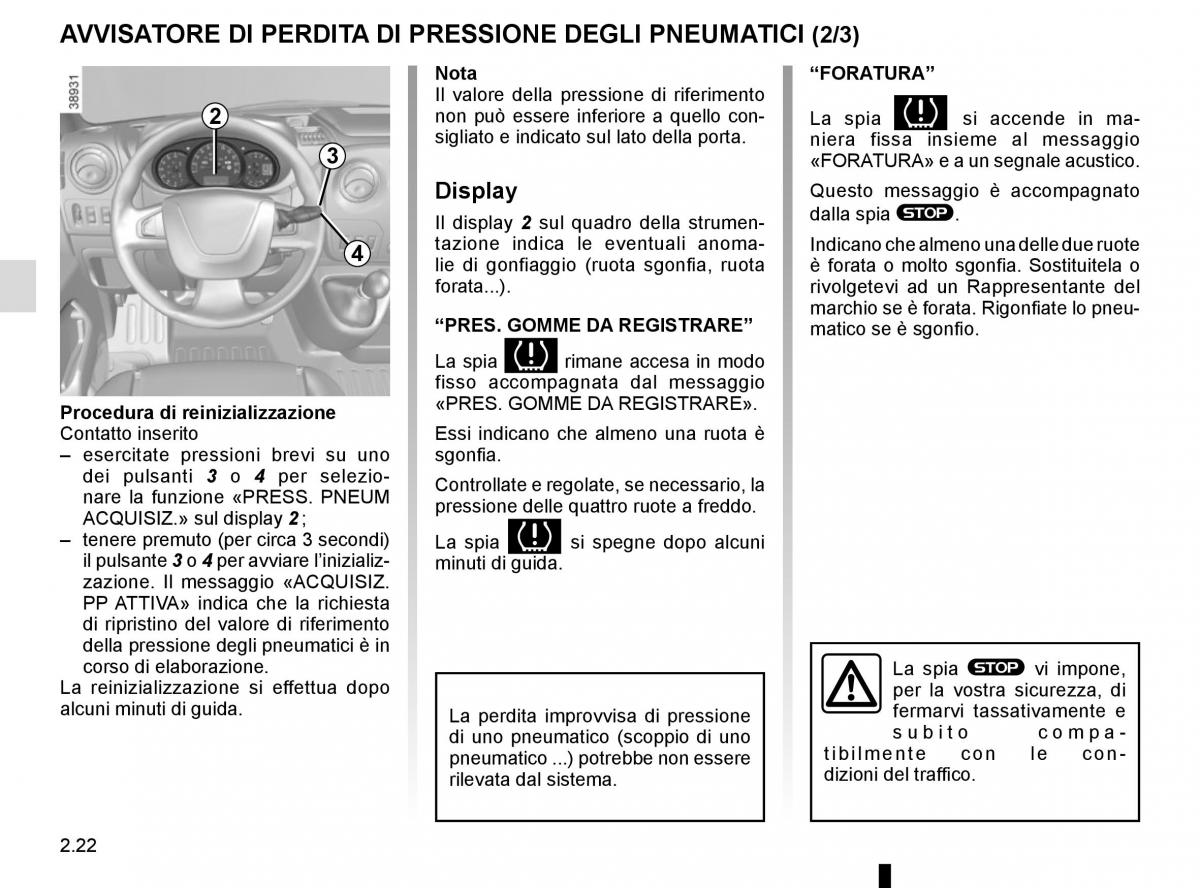 Renault Master III 3 manuale del proprietario / page 136