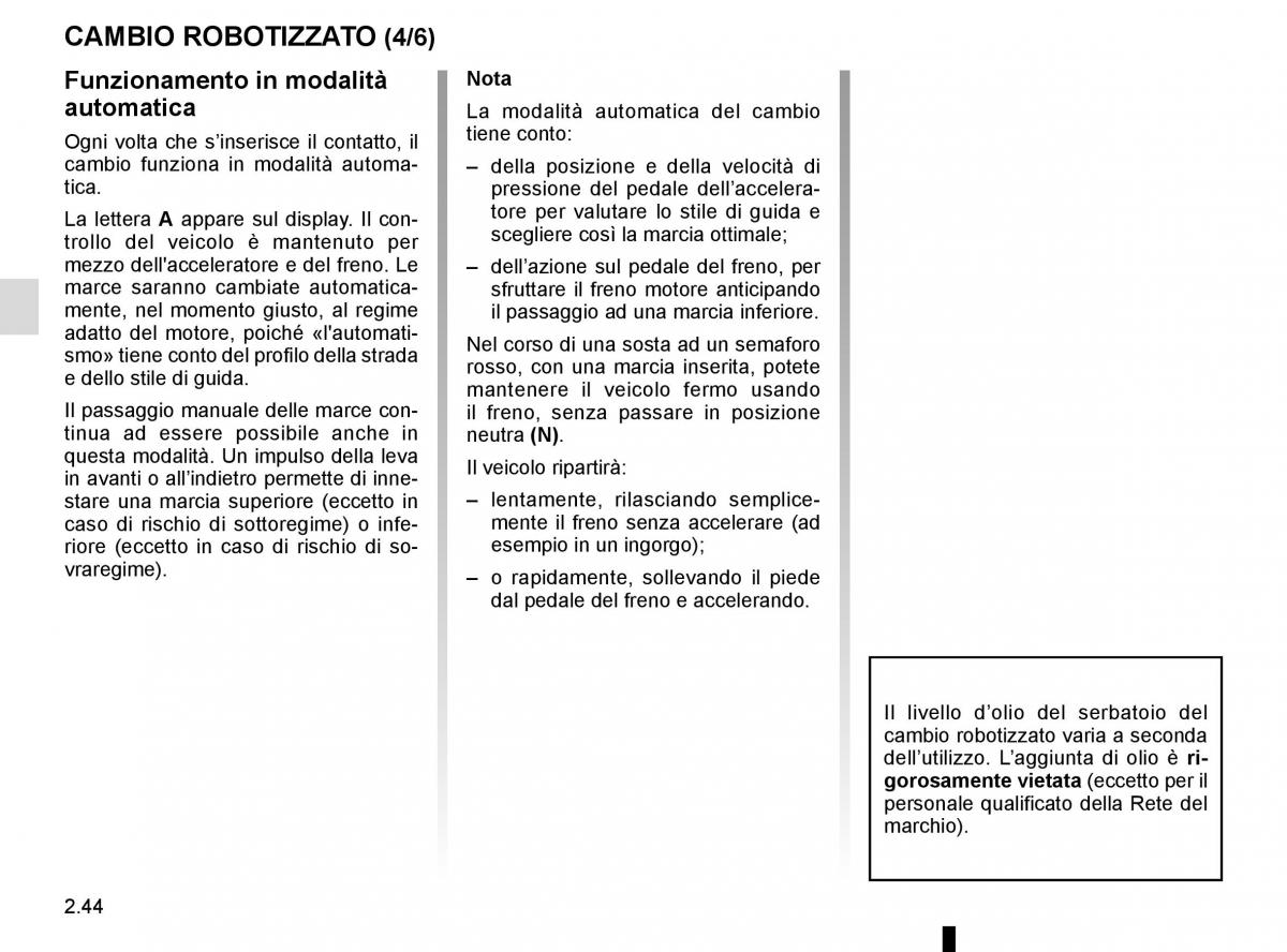 Renault Master III 3 manuale del proprietario / page 158