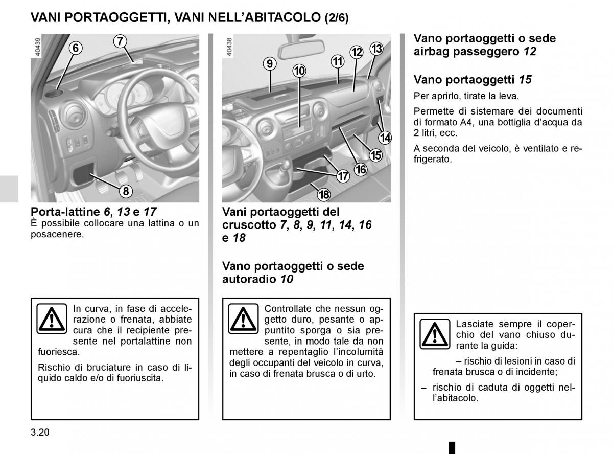 Renault Master III 3 manuale del proprietario / page 180