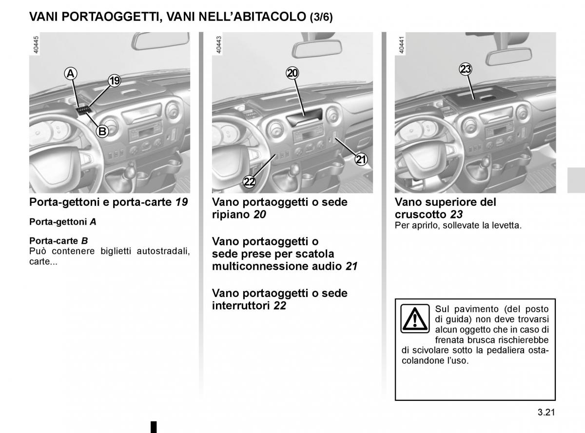 Renault Master III 3 manuale del proprietario / page 181