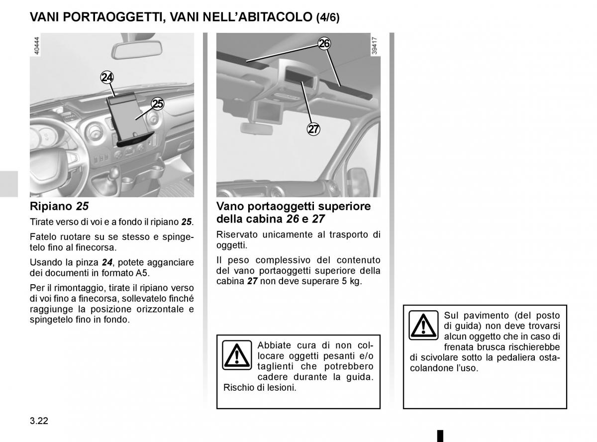 Renault Master III 3 manuale del proprietario / page 182