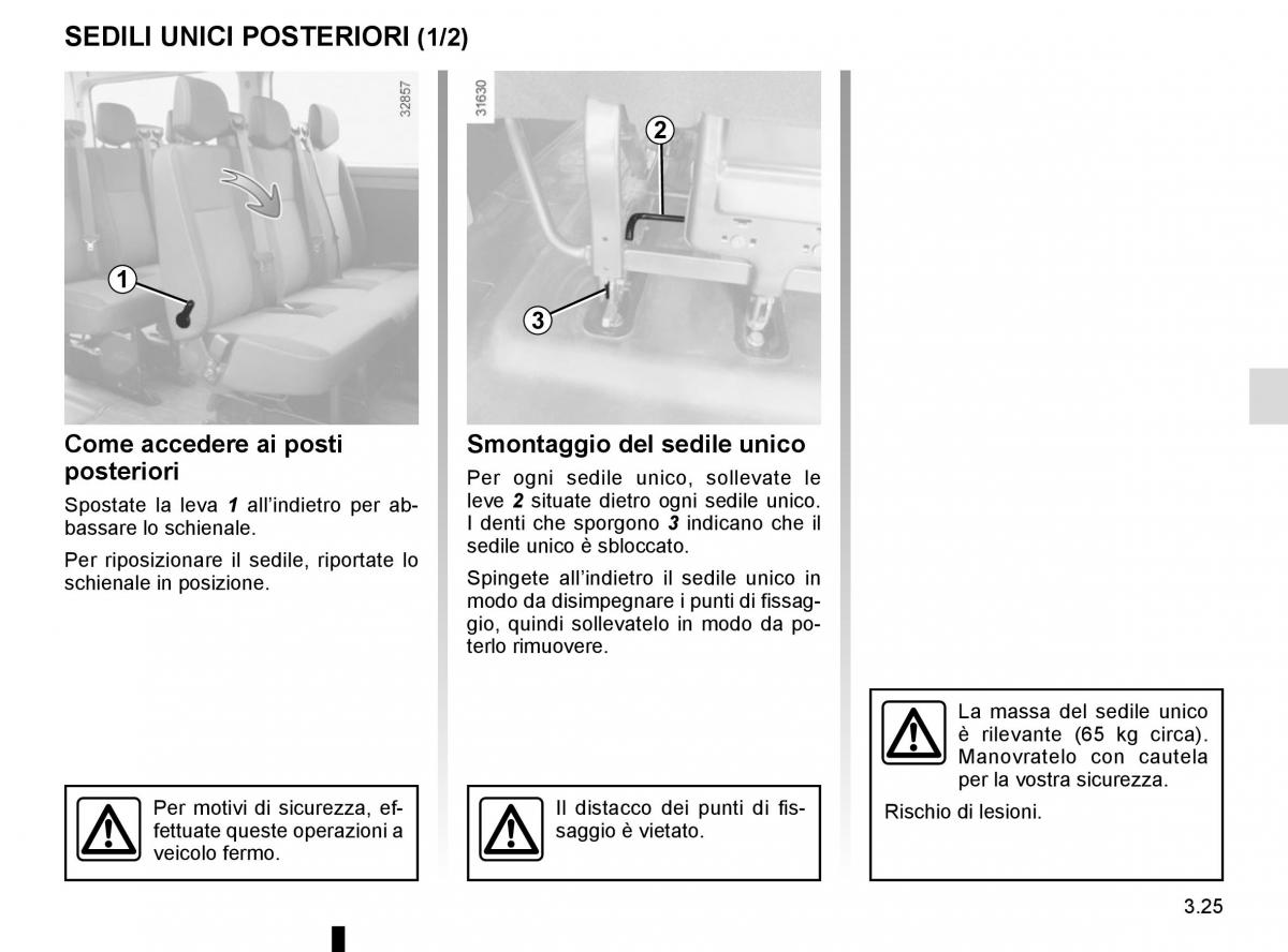 Renault Master III 3 manuale del proprietario / page 185