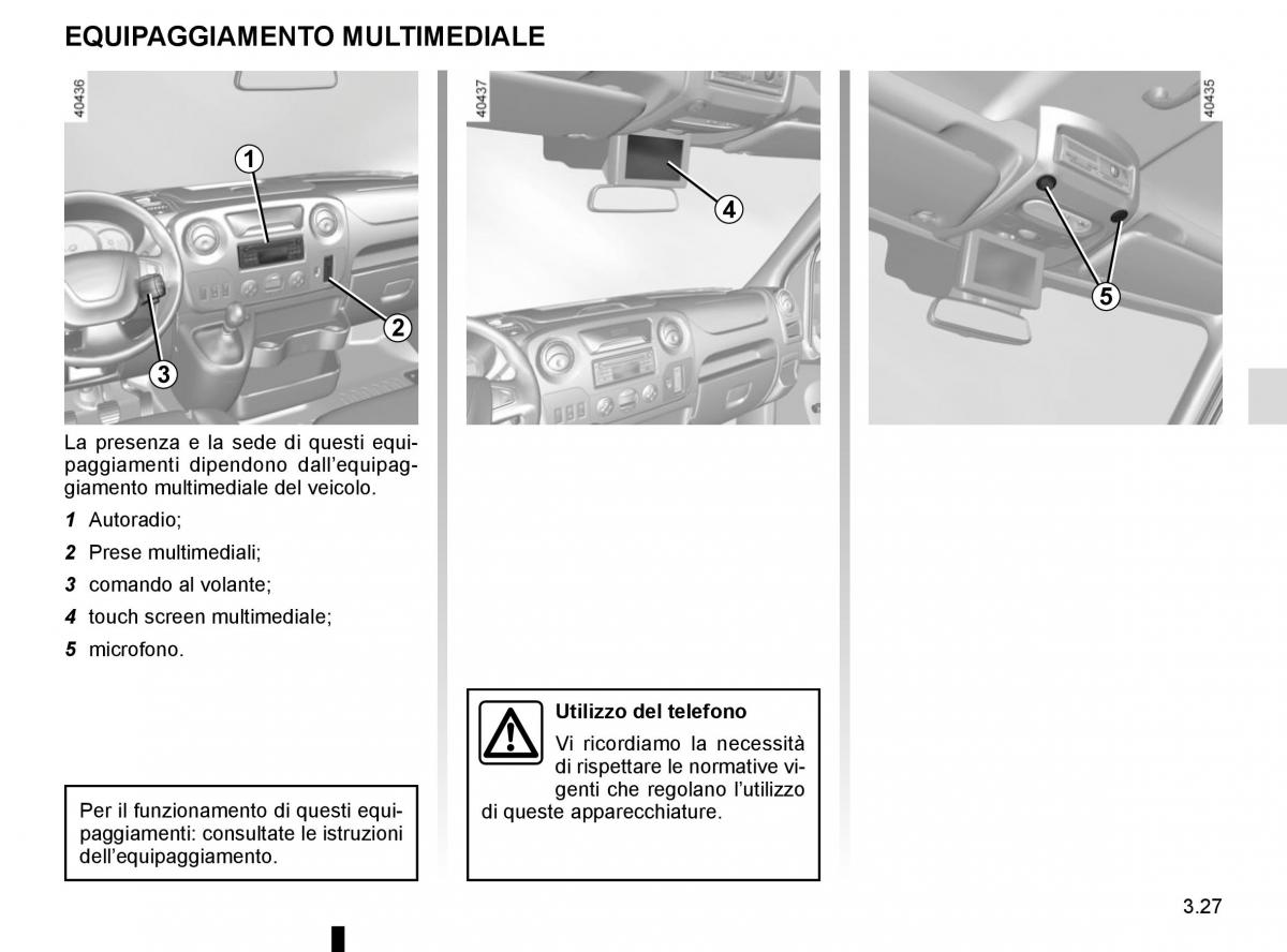 Renault Master III 3 manuale del proprietario / page 187