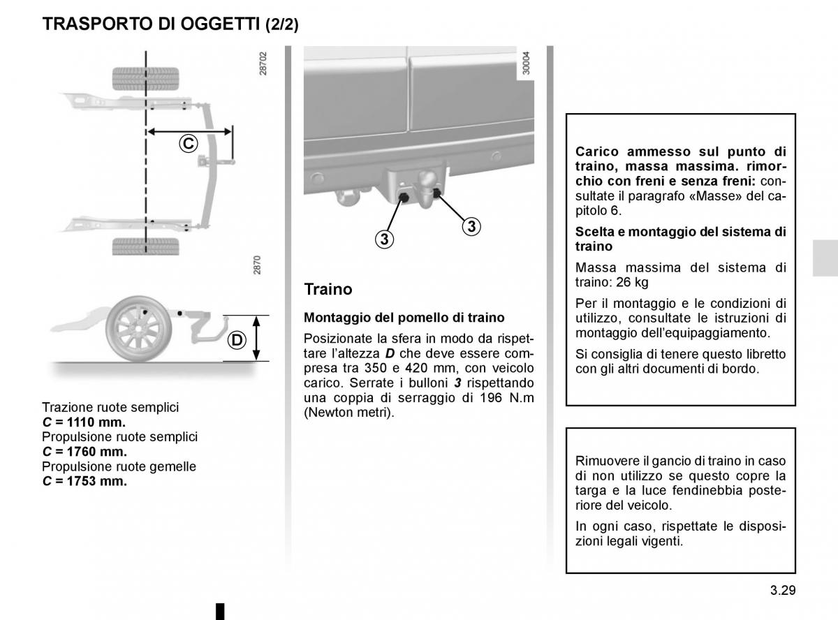 Renault Master III 3 manuale del proprietario / page 189