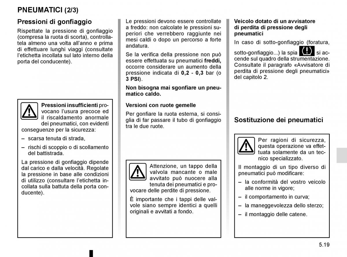 Renault Master III 3 manuale del proprietario / page 227