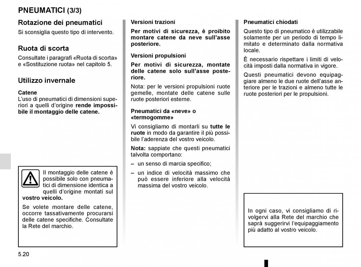 Renault Master III 3 manuale del proprietario / page 228