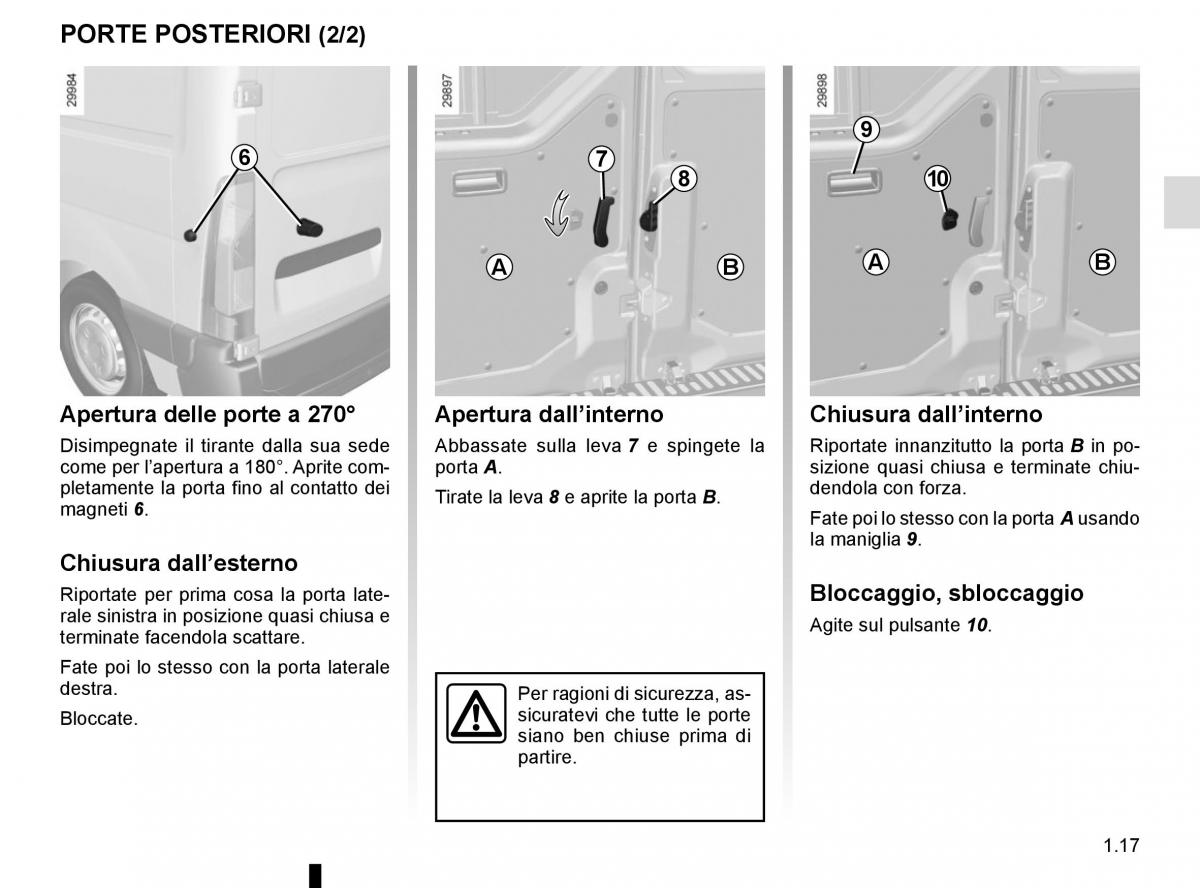 Renault Master III 3 manuale del proprietario / page 23