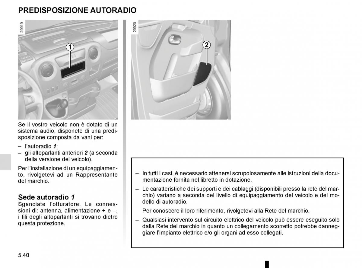 Renault Master III 3 manuale del proprietario / page 248