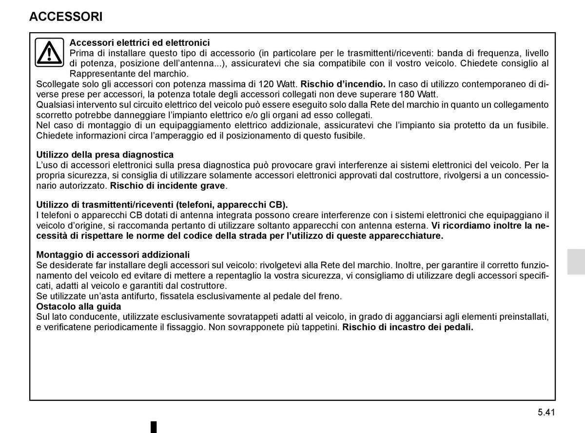 Renault Master III 3 manuale del proprietario / page 249