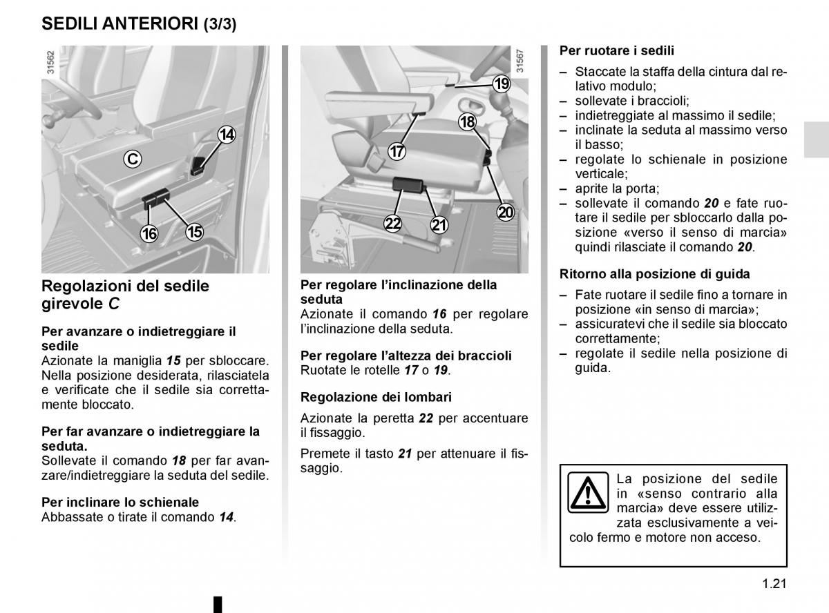 Renault Master III 3 manuale del proprietario / page 27