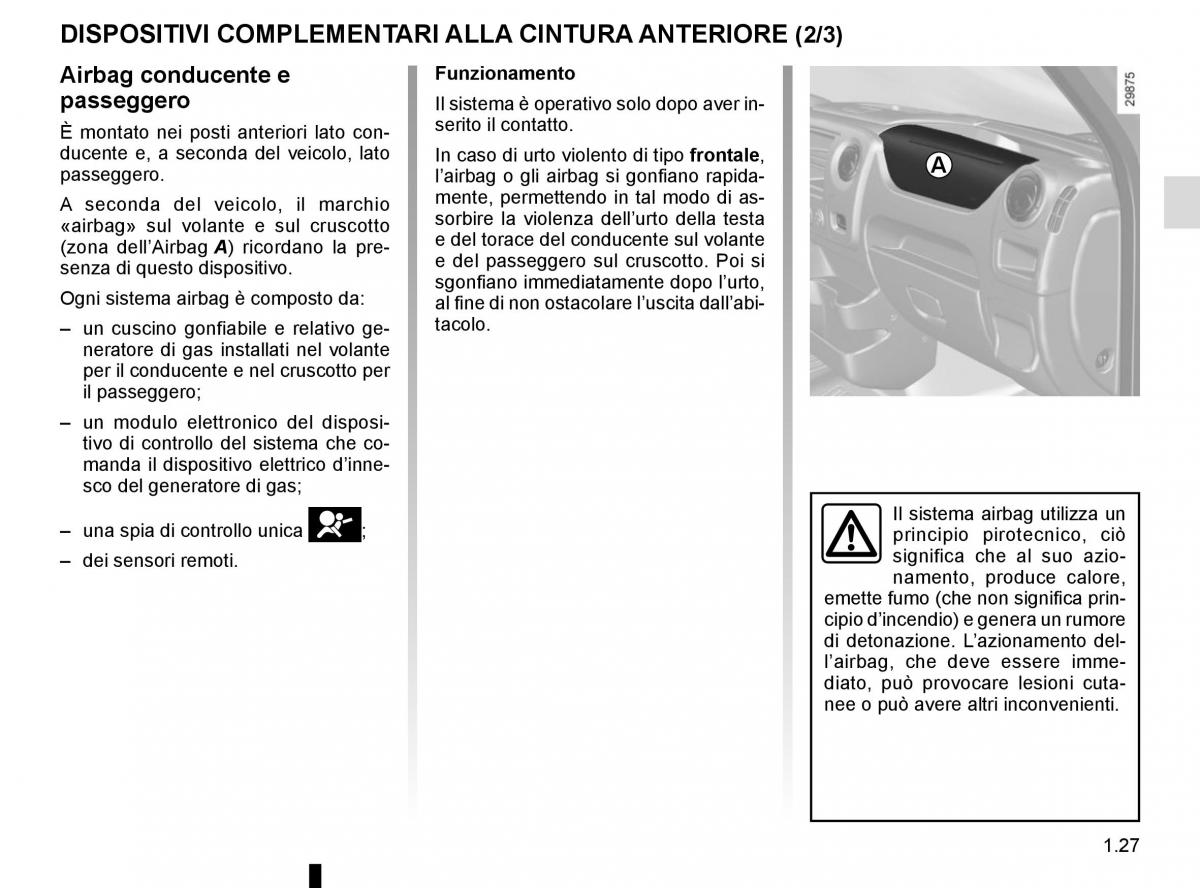 Renault Master III 3 manuale del proprietario / page 33