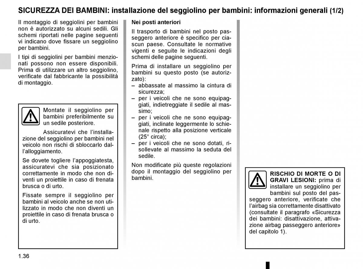 Renault Master III 3 manuale del proprietario / page 42