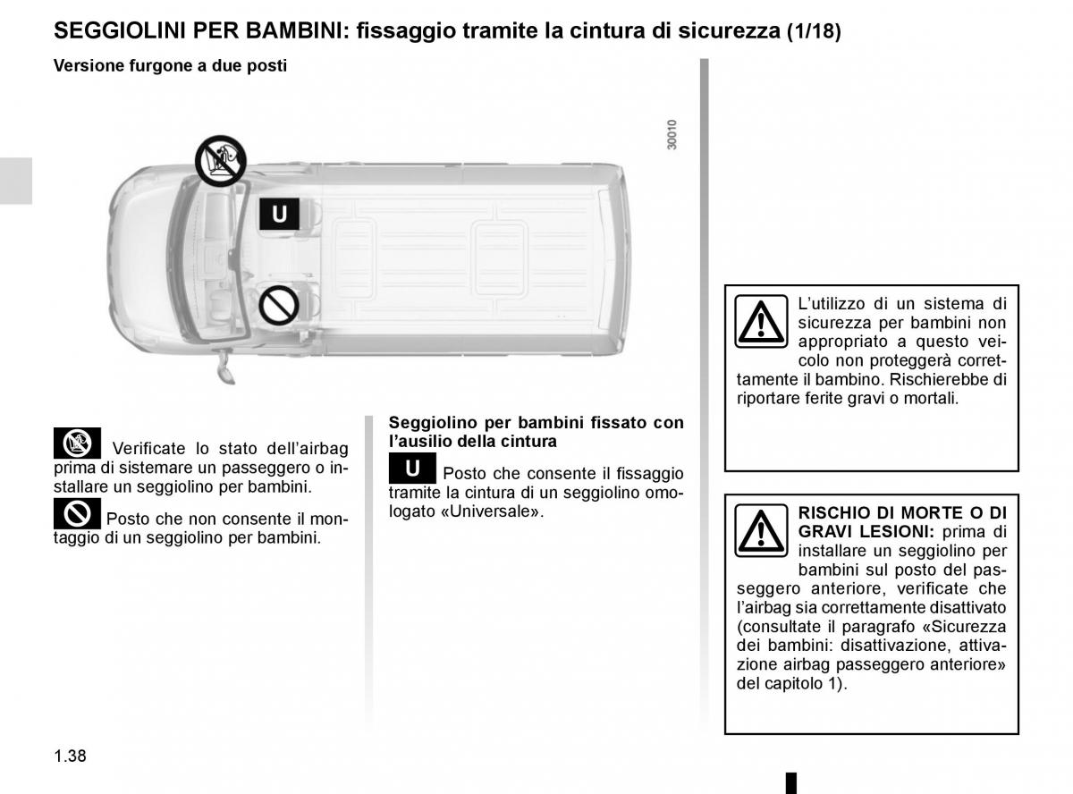 Renault Master III 3 manuale del proprietario / page 44