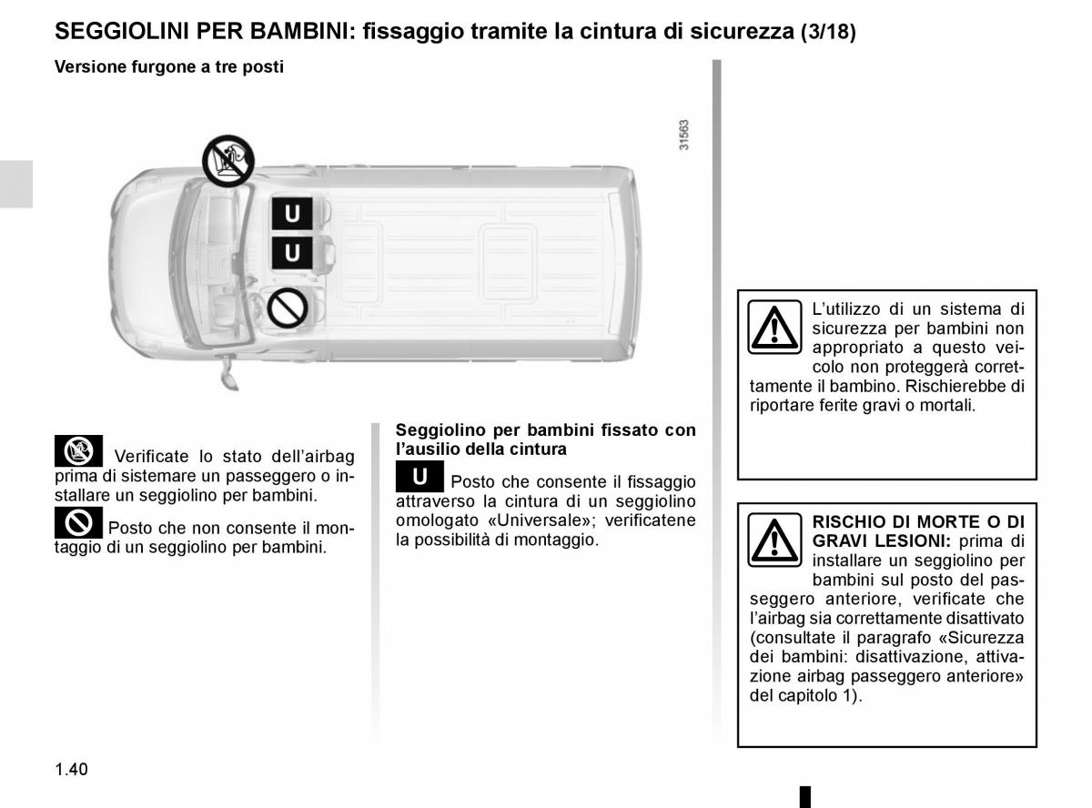 Renault Master III 3 manuale del proprietario / page 46