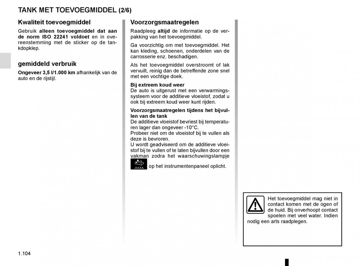 Renault Master III 3 handleiding / page 110