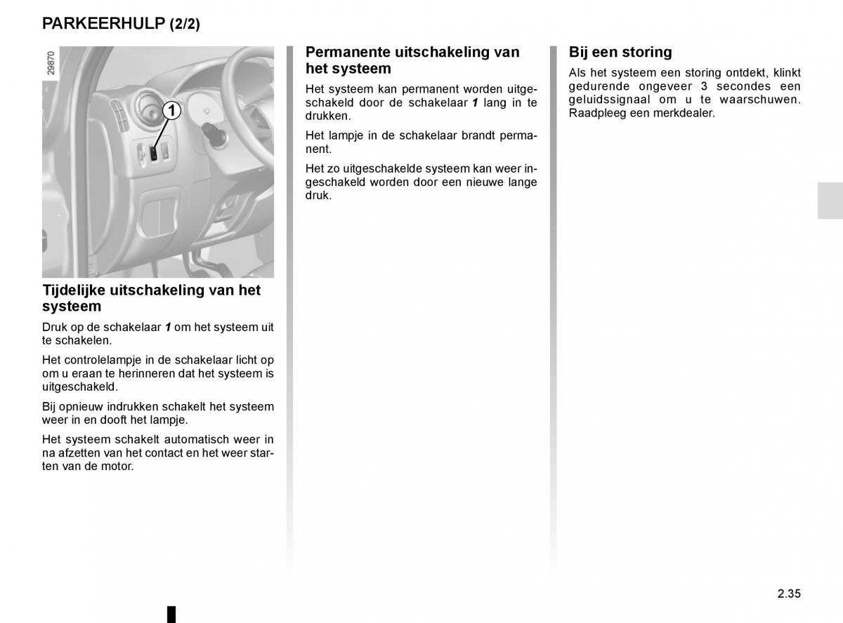 Renault Master III 3 handleiding / page 149