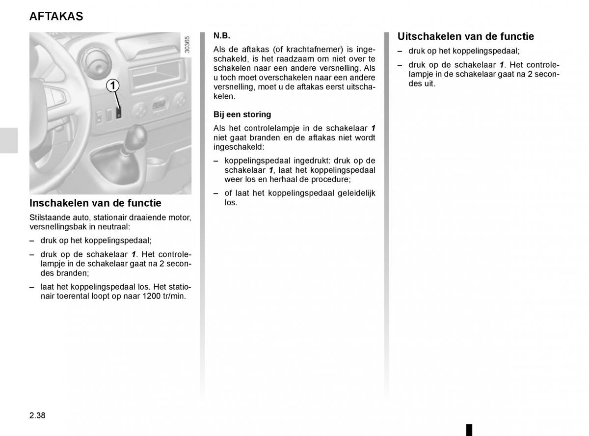 Renault Master III 3 handleiding / page 152