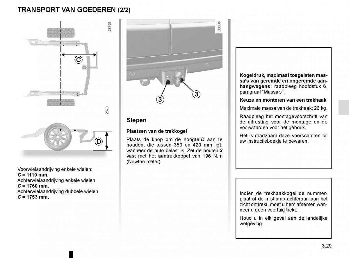 Renault Master III 3 handleiding / page 189