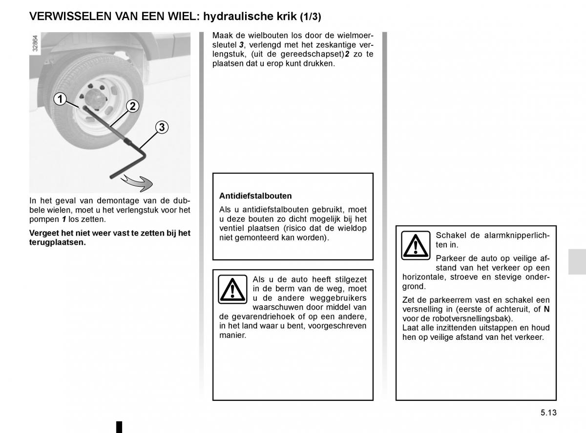 Renault Master III 3 handleiding / page 221