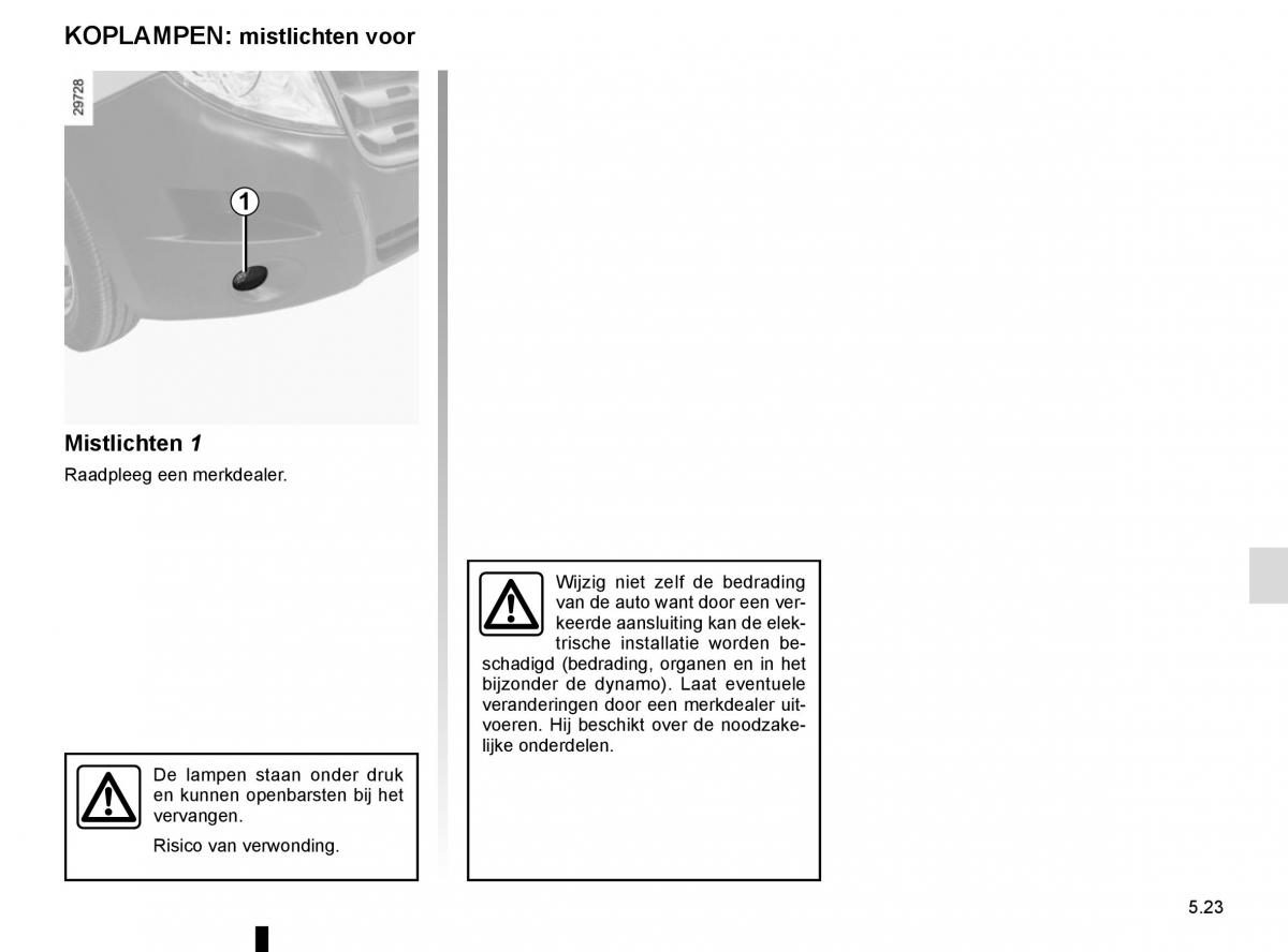 Renault Master III 3 handleiding / page 231