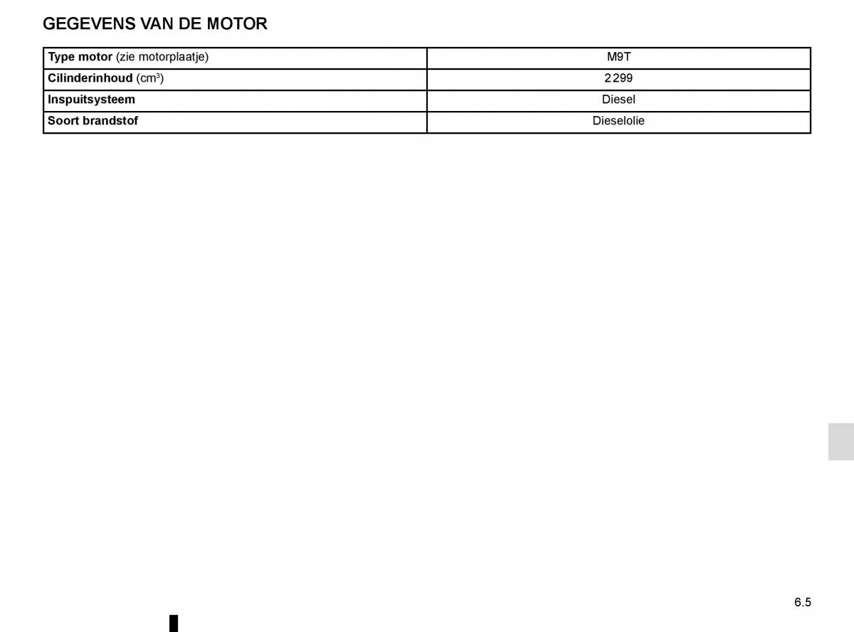 Renault Master III 3 handleiding / page 259