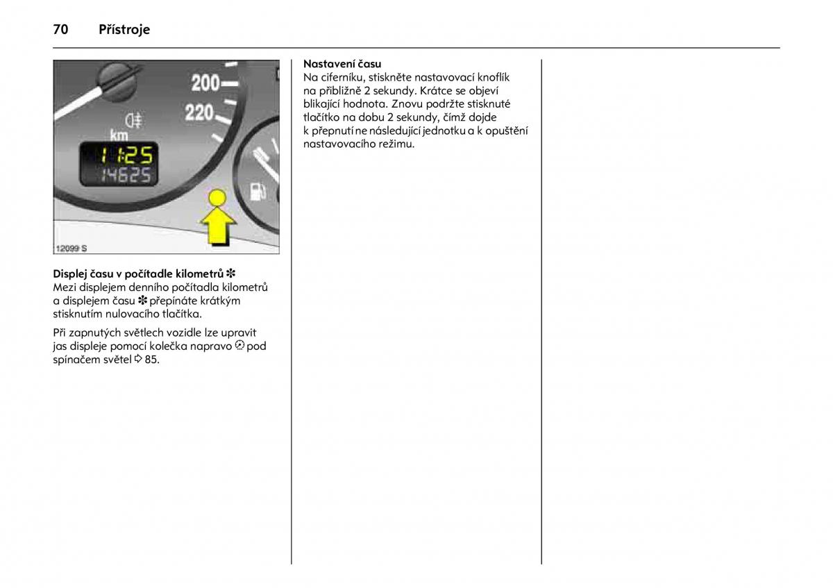 Opel Combo C navod k obsludze / page 74