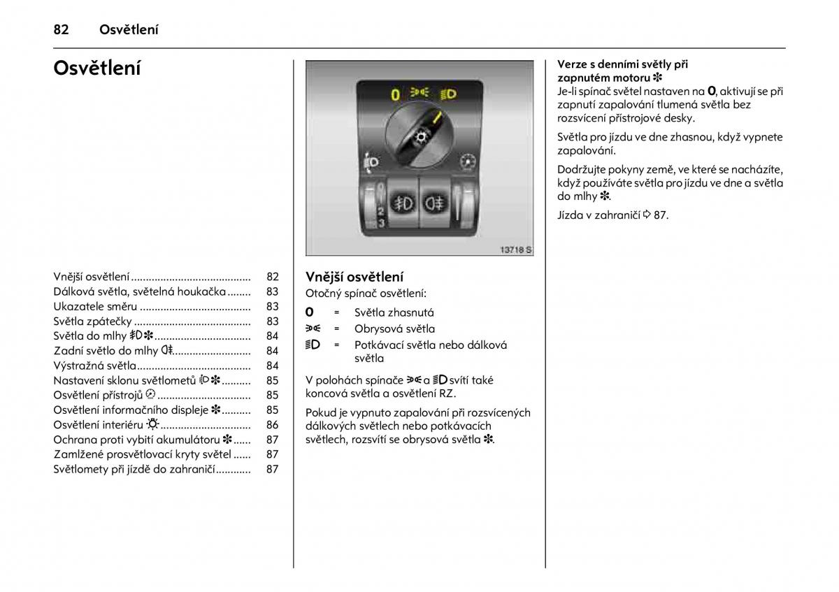 Opel Combo C navod k obsludze / page 86