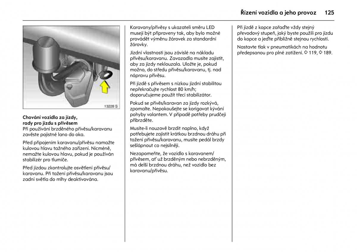 Opel Combo C navod k obsludze / page 129