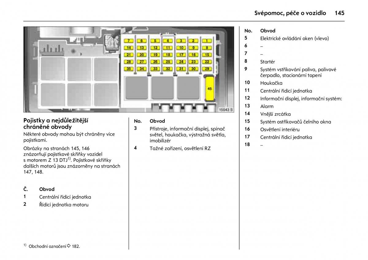 Opel Combo C navod k obsludze / page 149