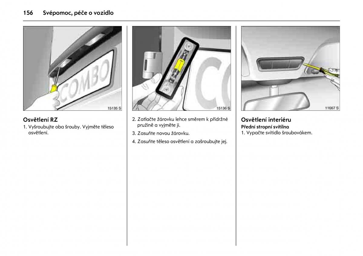 Opel Combo C navod k obsludze / page 160