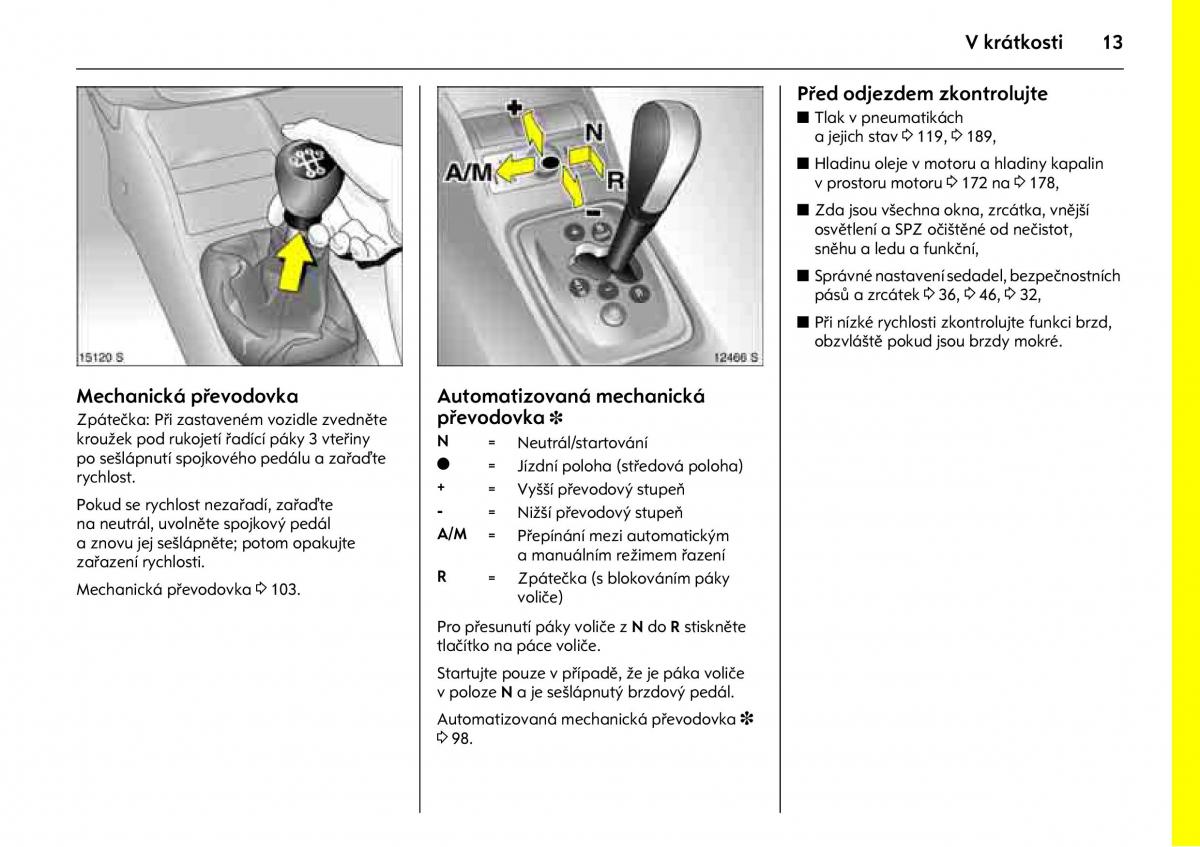 Opel Combo C navod k obsludze / page 17