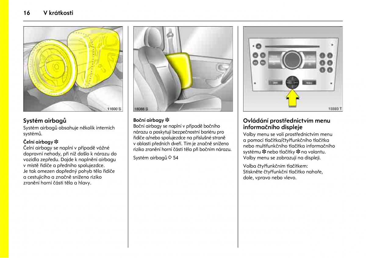 Opel Combo C navod k obsludze / page 20