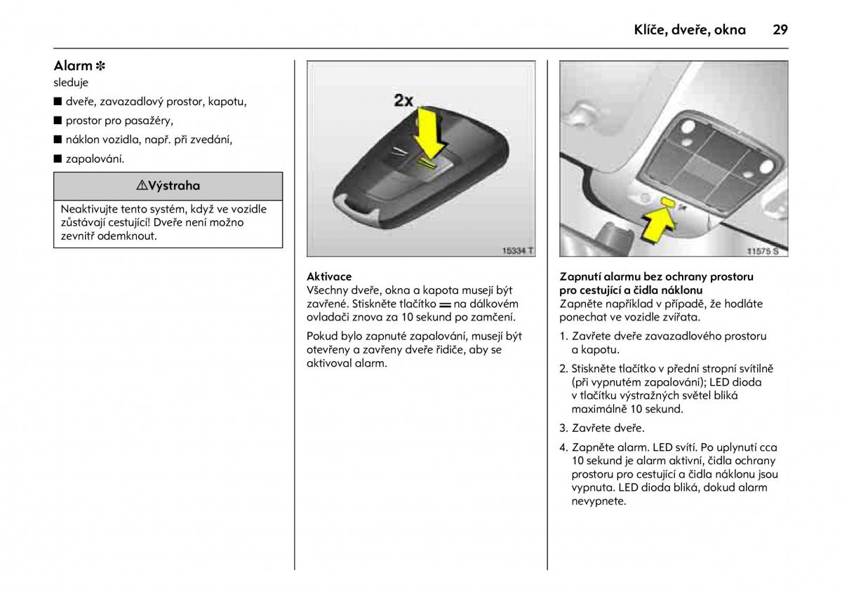 Opel Combo C navod k obsludze / page 33