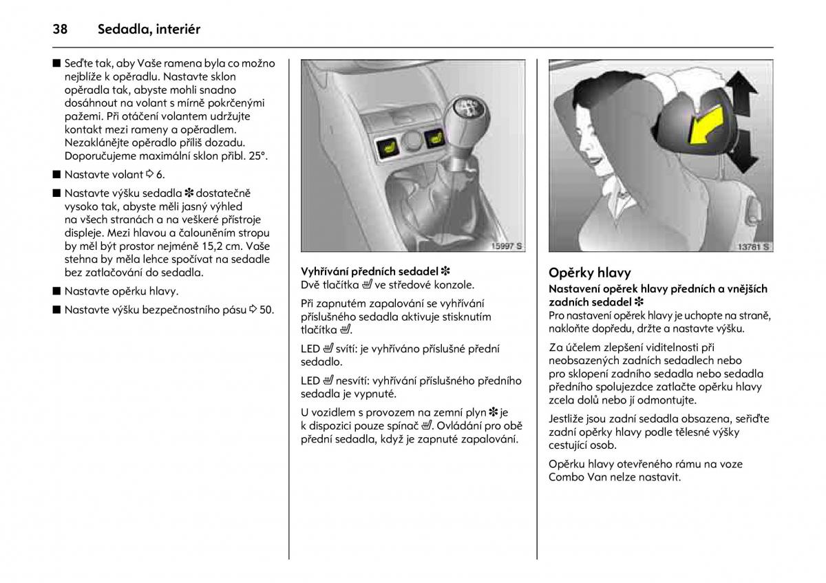 Opel Combo C navod k obsludze / page 42