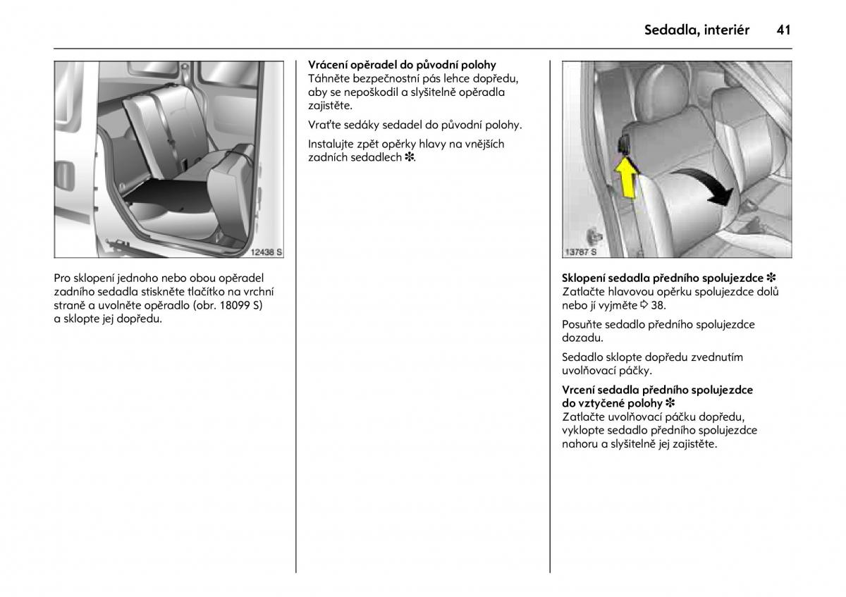 Opel Combo C navod k obsludze / page 45