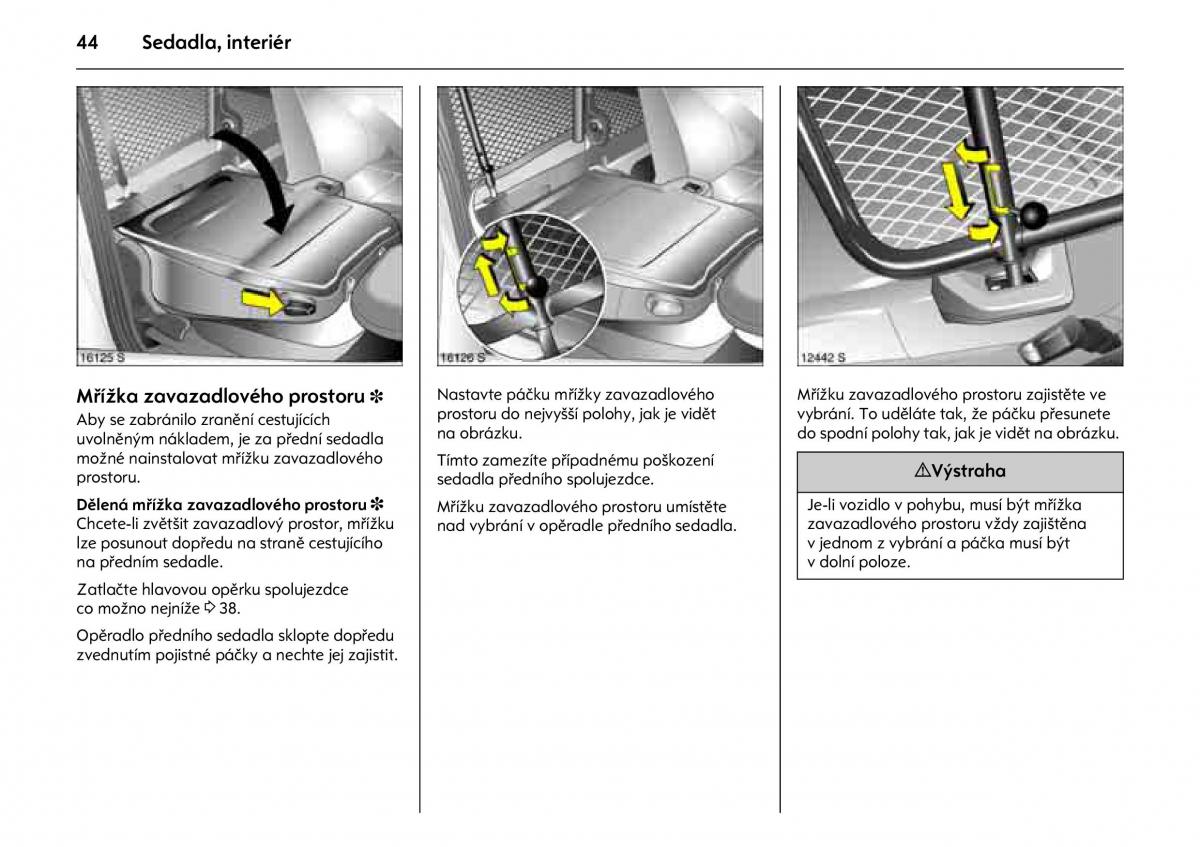 Opel Combo C navod k obsludze / page 48