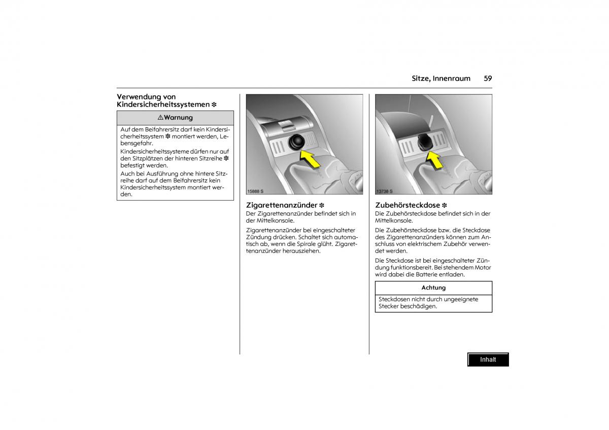 Opel Combo C Handbuch / page 60